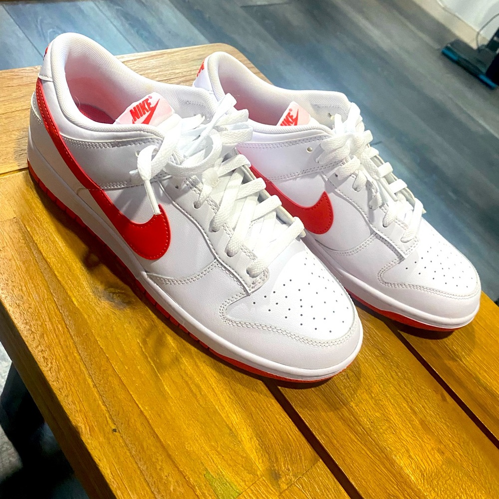 (SOLD) Nike Dunks - Men’s size 10.5, Orange and white